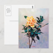 Rosa/Roos Briefkaart (Voorkant / Achterkant)