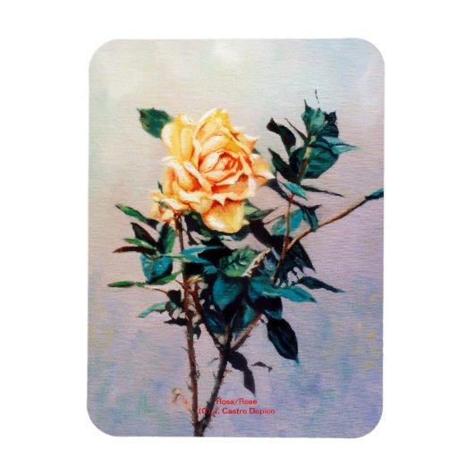 Rosa/Roos Magneet (Verticaal)