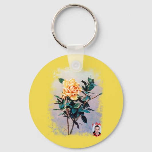 Rosa/Roos Sleutelhanger (Voorkant)