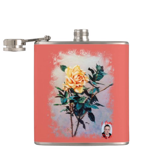 Rosa/Rose Heupfles (Geopend)