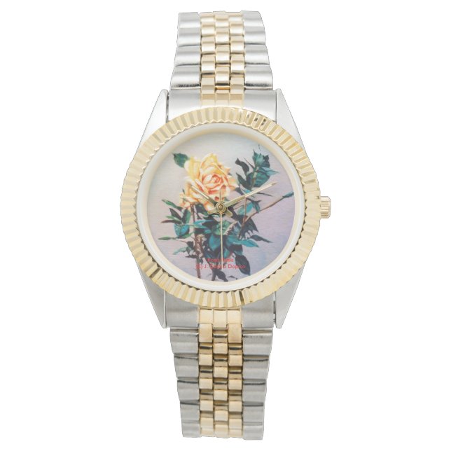Rosa/Rose Horloge (Voorkant)