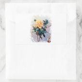 Rosa/Rose Rechthoekige Sticker (Tas)