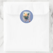 Rosa/Rose Ronde Sticker (Tas)