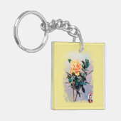 Rosa/Rose Sleutelhanger (Voorkant Links)
