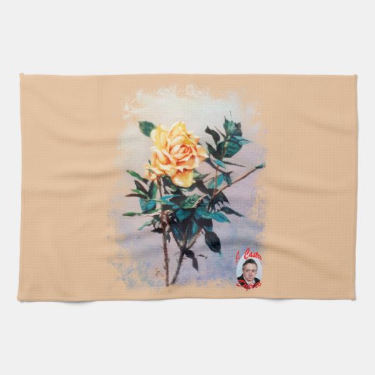 Rosa/Rose Theedoek (Horizontaal)