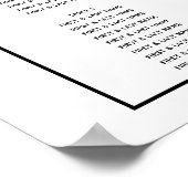 Rosa rozen bruiloft zitplaatsenkaart met landelijk poster (Hoek)