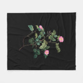 Rosa Rubiginosa Fleece Deken (Voorkant (Horizontaal))