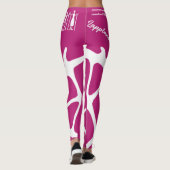 Rosa samiskt inspirerade tecken leggings (Achterkant)