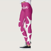 Rosa samiskt inspirerade tecken leggings (Links)