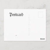  Rosa schedelcollage Briefkaart (Achterkant)