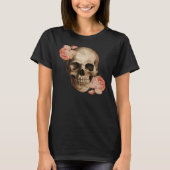  Rosa schedelcollage T-shirt (Voorkant)