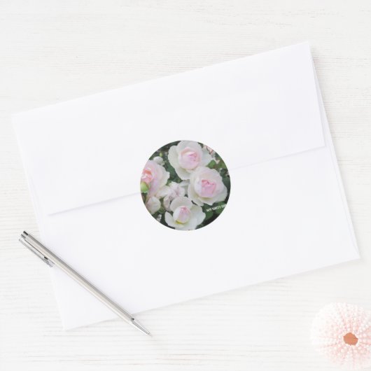 Rosa Sharifa Asma Ronde Sticker (Envelop)