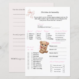 Rosa Strik spaarboek voor doop/babyshower
