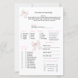 Rosa Strik spaarboek voor doop/babyshower