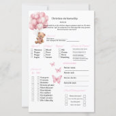 Rosa Strik spaarboek voor doop/babyshower (Voorkant)
