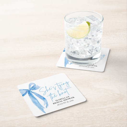 Rosa Strik Verlegen Knoop Zij Gaat Trouwen Bruidsf Kartonnen Onderzetters (Insitu)