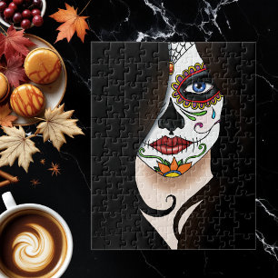 Rosa Sugar Skull Legpuzzel