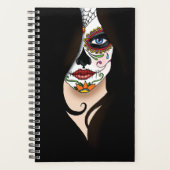 Rosa Sugar Skull Portret Planner (Voorkant)