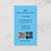 Rosa Sugar Skull Portret Visitekaartje (Achterkant)