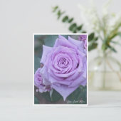 Rosa Sweet Moon Briefkaart (Staand voorkant)