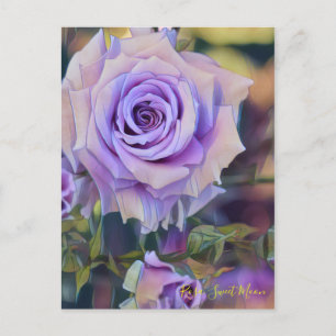Rosa Sweet Moon (Briefkaart) Briefkaart