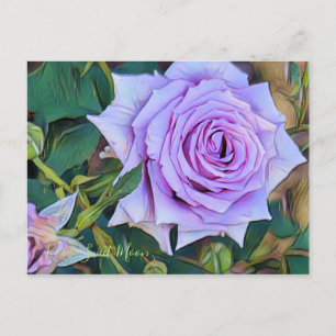 Rosa Sweet Moon (Briefkaart) Briefkaart