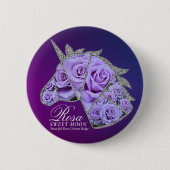 Rosa Sweet Moon Ronde Button 5,7 Cm (Voorkant)
