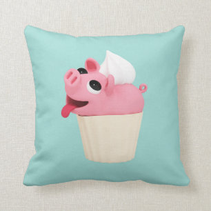 Rosa the Pig Cup Cake Kussen