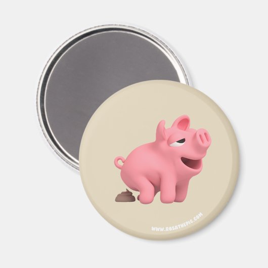 Rosa the Pig does a Poop Magneet (Voorkant / Achterkant)
