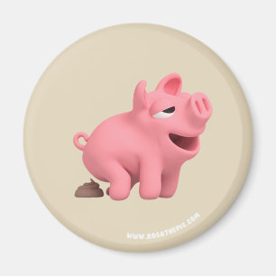 Rosa the Pig does a Poop Magneet