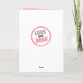 Rosa the Pig Happy Birthday card Kaart (Achterkant)