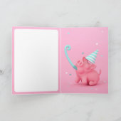 Rosa the Pig Happy Birthday card Kaart (Binnen)