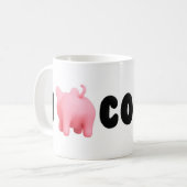 Rosa the Pig I Rosa Coffee Mug Koffiemok (Voorkant links)