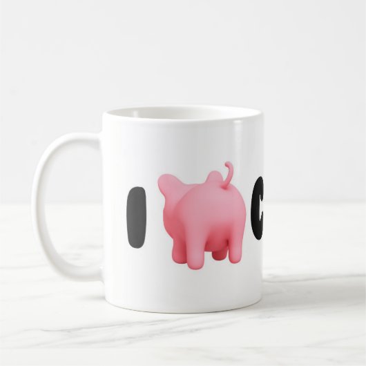 Rosa the Pig I Rosa Coffee Mug Koffiemok (Links)