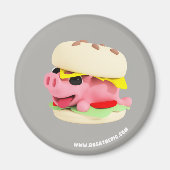 Rosa the Pig is a Burger Magneet (Voorkant)