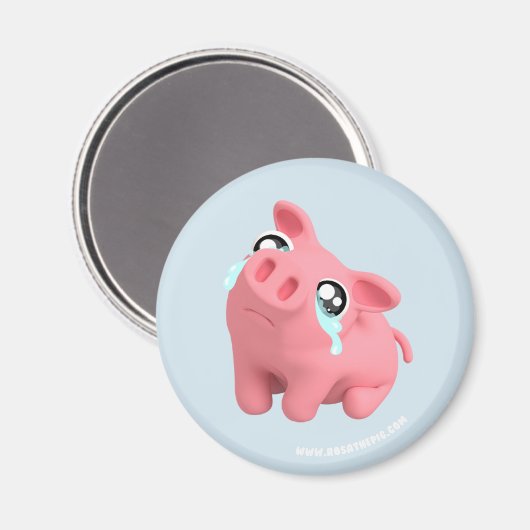 Rosa the Pig is Sad Magneet (Voorkant / Achterkant)