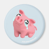 Rosa the Pig is Sad Magneet (Voorkant)