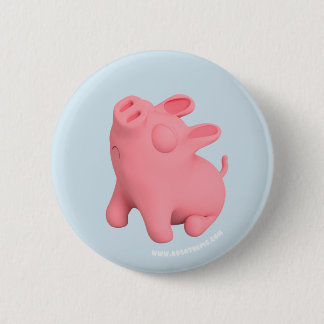 Rosa the Pig is Snobby Ronde Button 5,7 Cm