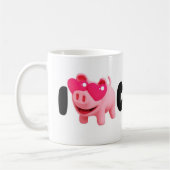 Rosa the Pig Love Coffee so much! Koffiemok (Links)