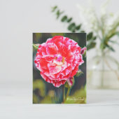 Rosa Tiger Tail [Briefkaart] Briefkaart (Staand voorkant)