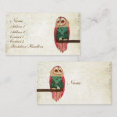 Rosa Visitekaartje/Labels Visitekaartje (Voorkant / Achterkant)