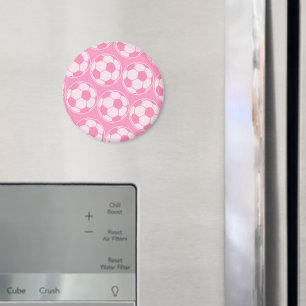 Rosa Voetbal Schroefbal Grafiek Magneet