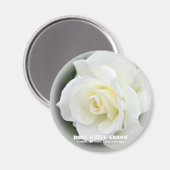 Rosa White Arrow Magneet (Voorkant / Achterkant)
