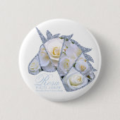 Rosa White Arrow Ronde Button 5,7 Cm (Voorkant)