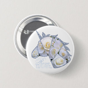 Rosa White Arrow Ronde Button 5,7 Cm