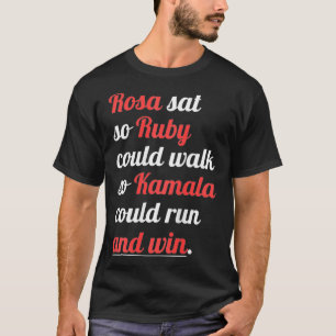 Rosa zat zo stil dat Ruby kon lopen voor Black His T-shirt