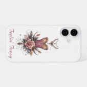 Rosaat Elegance iPhone 16 Hoesje (Achterkant horizontaal)