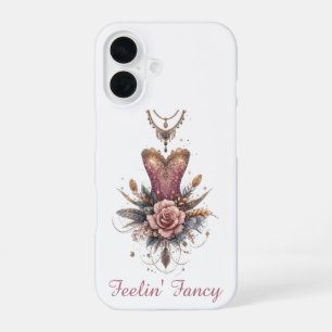 Rosaat Elegance iPhone 16 Hoesje