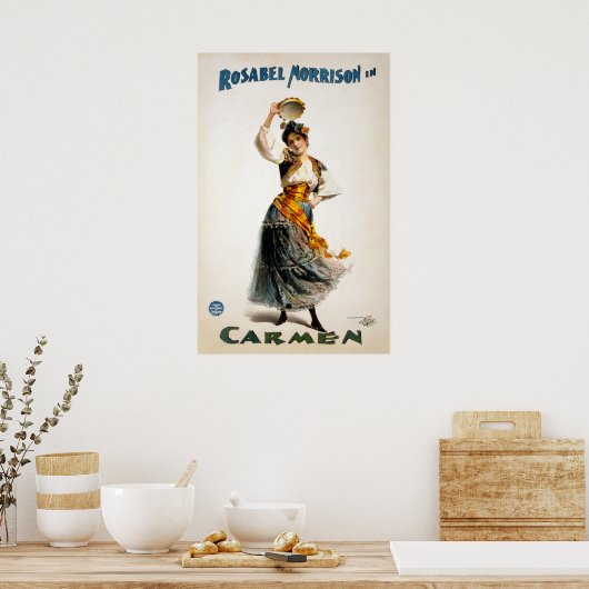  Rosabel Morrison "Carmen"-theater Poster (Keuken)