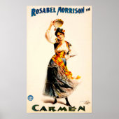 ROSABEL MORRISON in het  theater CARMEN Opera Poster (Voorkant)